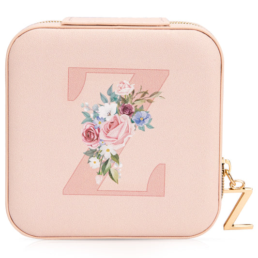 Mini Jewelry Case Letter "Z” Pink