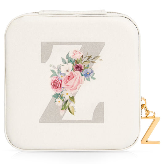 Mini Jewelry Case Letter "Z” White